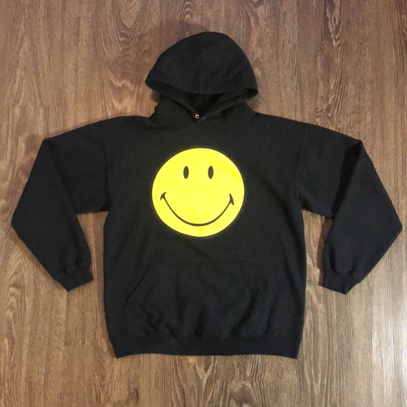 Vintage Smiley Originals Black Hoodie - Picture 3 of 12